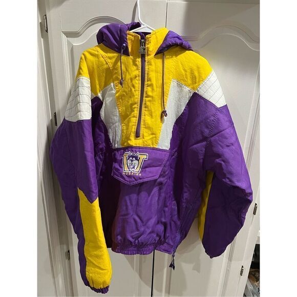 Vintage 90s NCAA Starter Washington Huskies Pullover 1/2 Zip